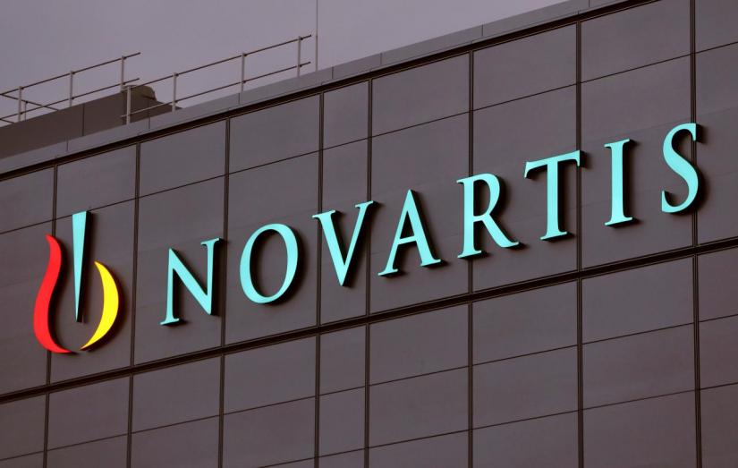 Swiss drugmaker Novartis` logo is seen at the company`s plant in the northern Swiss town of Stein, Switzerland October 23, 2017. REUTERS/FILE PHOTO
