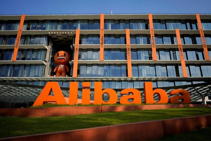The logo of Alibaba Group is seen at the company`s headquarters in Hangzhou, Zhejiang province, China July 20, 2018. REUTERS/FILE PHOTO