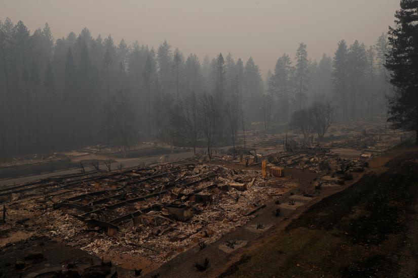 A view of Paradise Estate destroyed by the Camp Fire is seen Paradise, California, U.S. November 10, 2018. REUTERS