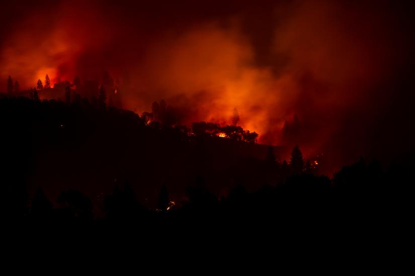 The Camp Fire burns near Big Bend, California, U.S., November 10, 2018. Picture taken November 10, 2018. REUTERS