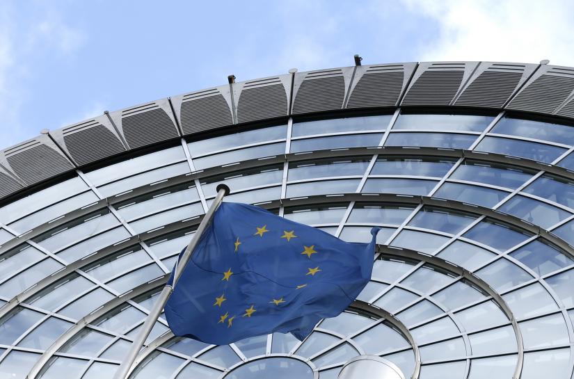 An European Union flag flutters outside of the European Parliament in Brussels October 12, 2012. REUTERS FILE PHOTO