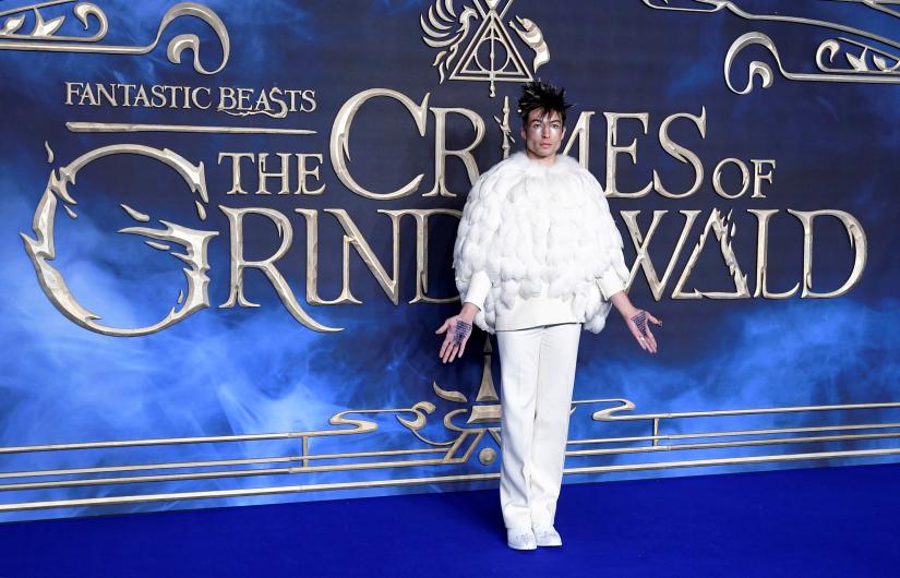 Actor Ezra Miller attends the British premiere of `Fantastic Beasts: The Crimes of Grindelwald` movie in London, Britain, November 13, 2018. REUTERS/File Photo