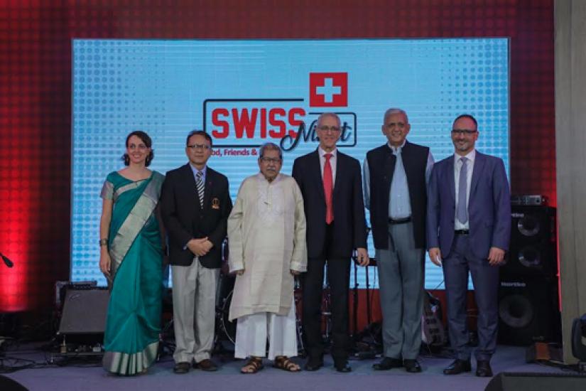 The Embassy of Switzerland organized `Swiss Night` to celebrate the country`s longstanding friendship with Bangladesh. Photo/BSS