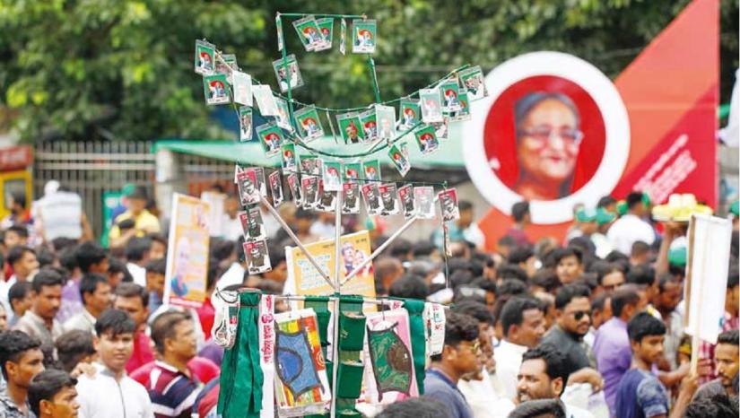 The Awami League has said that it will some 65 to 70 seats with allies. FILE PHOTO/Mehedi Hasan