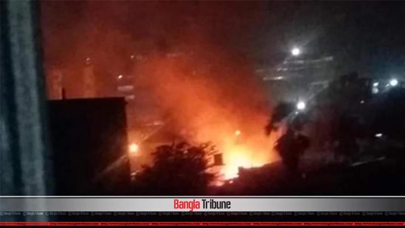 Cotton factory burned down in Gazipur