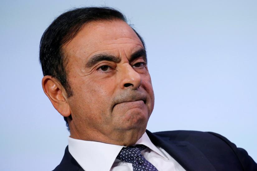 Carlos Ghosn, chairman and CEO of the Renault-Nissan-Mitsubishi Alliance, attends the Tomorrow In Motion event on the eve of press day at the Paris Auto Show, in Paris, France, October 1, 2018. REUTERS