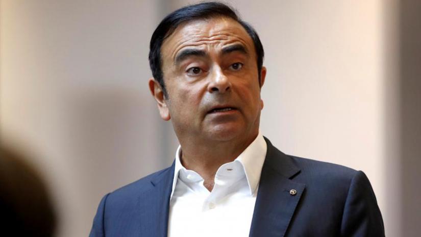 Carlos Ghosn, chairman and CEO of the Renault-Nissan-Mitsubishi Alliance, responds to a question on the alliance`s new venture capital fund during roundtable with journalists at the 2018 CES in Las Vegas, Nevada, U.S. January 9, 2018. REUTERS/FILE PHOTO