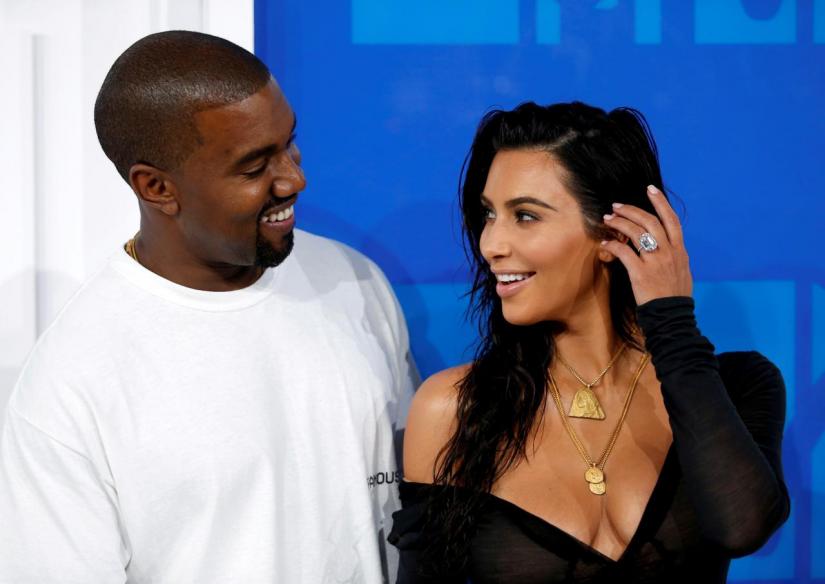 Kim Kardashian and Kanye West. REUTERS/file photo