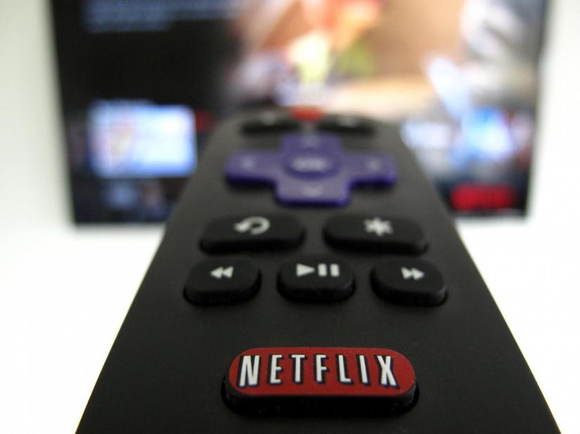 The Netflix logo is pictured on a television remote in this illustration photograph taken in Encinitas, California, U.S., January 18, 2017. REUTERS/FILE PHOTO
