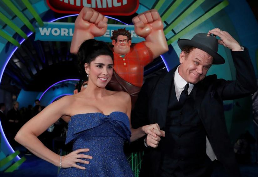 Cast members John C. Reilly and Sarah Silverman pose at the premiere for the movie 'Ralph Breaks the Internet' at El Capitan theatre in Los Angeles, California, U.S., November 5, 2018. REUTERS/Mario Anzuoni