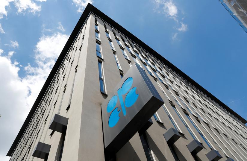 The logo of the Organization of the Petroleoum Exporting Countries (OPEC) is seen at OPEC`s headquarters in Vienna, Austria June 19, 2018. REUTERS File Photo