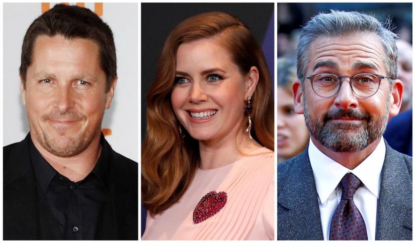 Actors Christian Bale, Amy Adams and Steve Carell of political comedy `Vice`, a satirical look at the career of former U.S. Vice President Dick Cheney, are seen in this combination photo from Reuters files. REUTERS/FILE PHOTO