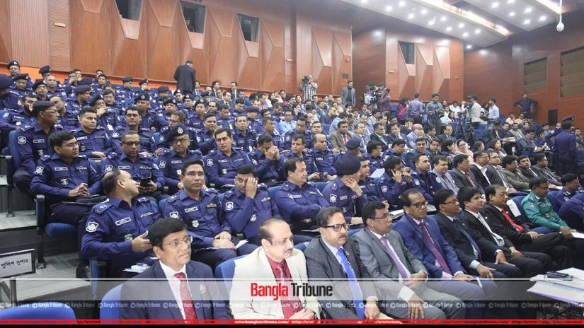 Members of law enforcing agencies attending the meeting with the Election Commission. The Election Commission met with members of the various law enforcing agencies on Thursday (Dec 13). PHOTO: Bangla Tribune/Nashirul Islam