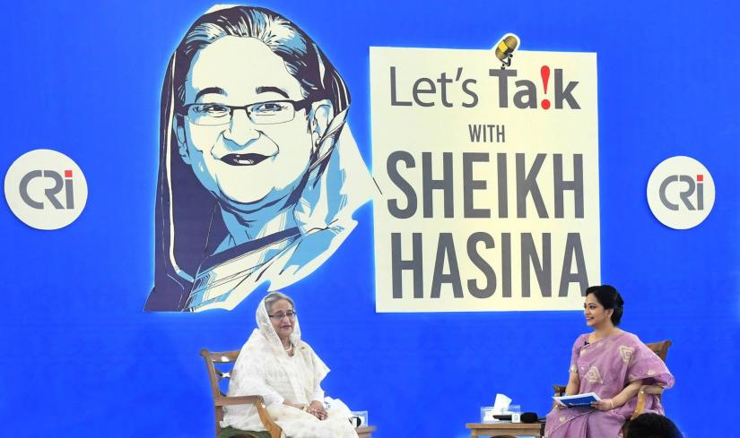 Awami League’s research wing, the Centre for Research and Information organised the interaction “Let’s Talk With Sheikh Hasina” on Nov 23. FOCUS BANGLA