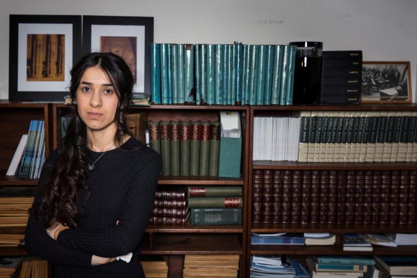 Yazidi survivor Nadia Murad poses for a portrait at United Nations headquarters in New York, U.S., March 9, 2017. REUTERS/file photo