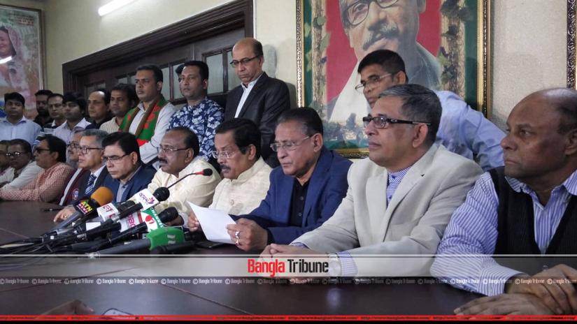 Awami League Joint Secretary Jahangir Kabir Nanak was addressing a media call on Saturday (Dec 15).
