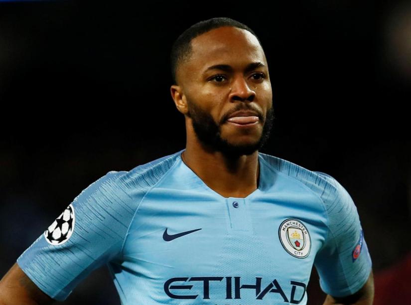 Manchester City`s Raheem Sterling reacts during the match against TSG 1899 Hoffenheim at Etihad Stadium, Manchester, Britain on Dec 12, 2018. Action Images via Reuters