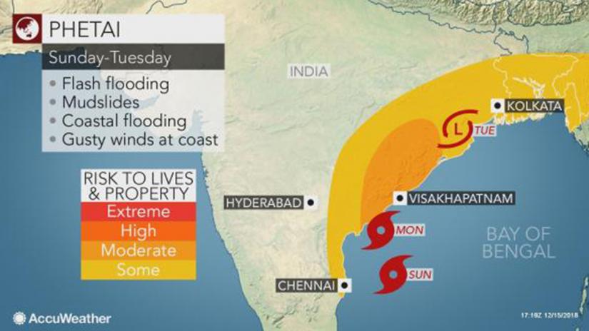 Rainfall may also increase across West Bengal, northeastern India and Bangladesh later Monday into Tuesday. ACCUWEATHER