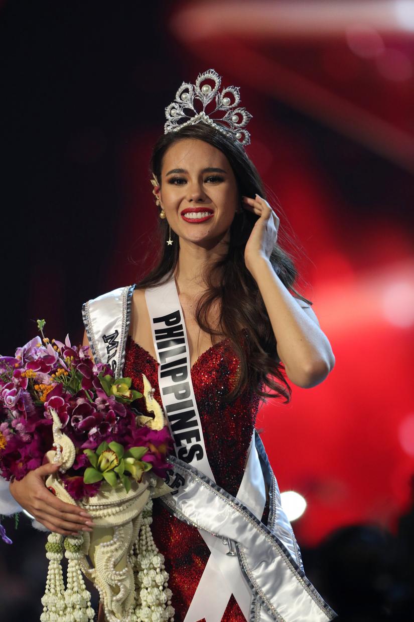 Miss Philippines Catriona Gray reacts after being crowned Miss Universe during the final round of the Miss Universe pageant in Bangkok, Thailand, December 17, 2018. REUTERS
