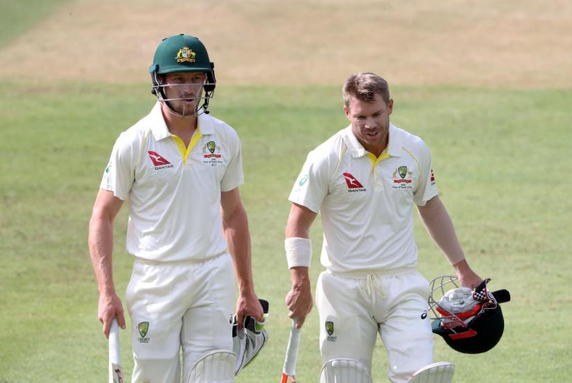 Australia`s David Warner and Cameron Bancroft at Newlands, Cape Town, South Africa on March 25, 2018. REUTERS/FILE PHOTO