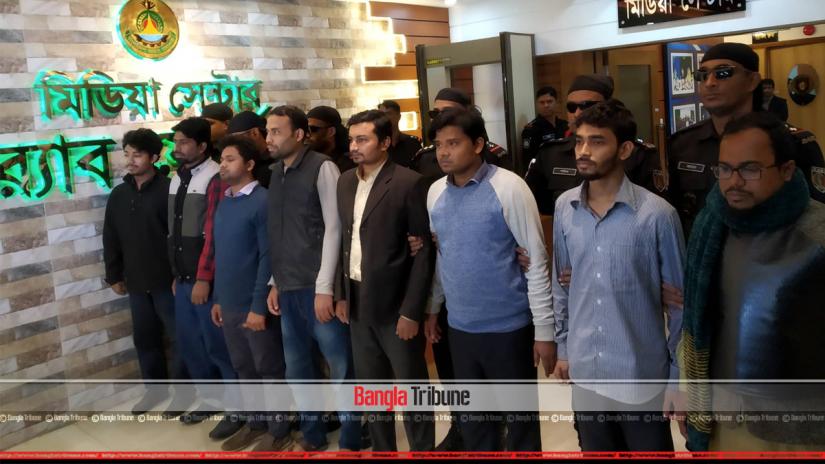 Rapid Action Battalion (RAB) has detained eight people on Saturday (Dec 29) for allegedly spreading rumour and provocative videos on social media.