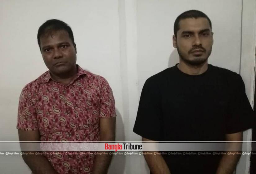 The suspects have been identified as 44-year-old Md Jamal Uddin from Bogura and 29-year-old Dewan Rafiul Islam from Joypurhat. PHOTO/Bangladesh High Commission in Colombo
