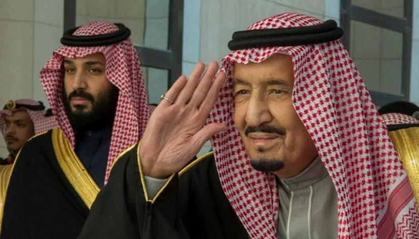 Saudi Arabia`s King Salman bin Abdulaziz Al Saud and Crown Prince Mohammed bin Salman in Riyadh, Saudi Arabia, December 13, 2017. Saudi Press Agency/Handout via REUTERS/File Photo