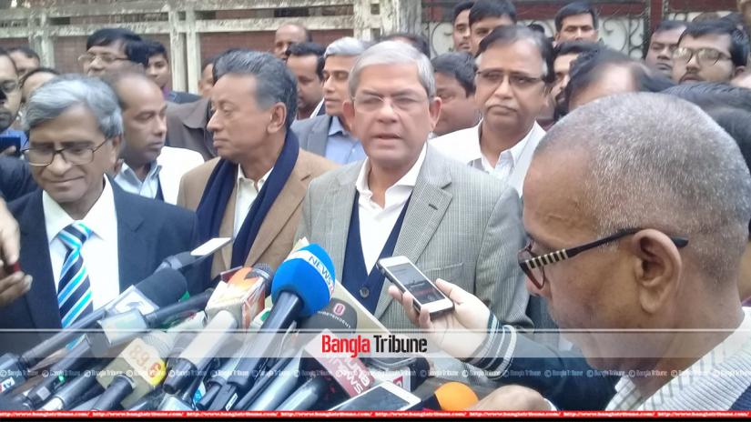 BNP Secretary General Mirza Fakhrul Islam Alam was addressing the media at the party chairperson’s Gulshan office on Thursday (Jan 3).