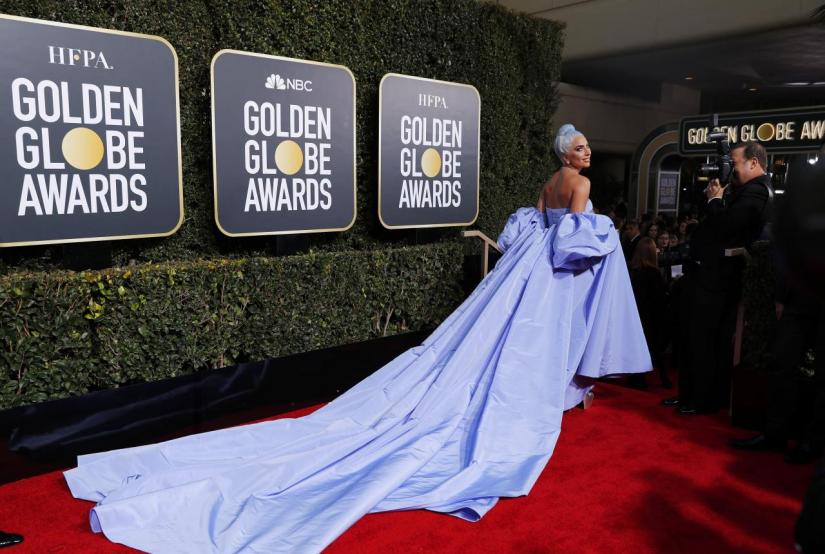 Lady Gaga arrives 76th Golden Globe Awards at Beverly Hills, California, US on Jan 6, 2019. REUTERS