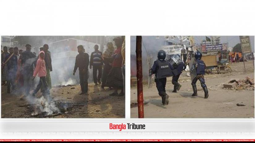 Border Guard Bangladesh has been deployed as police and workers clash over RMG workers unrest