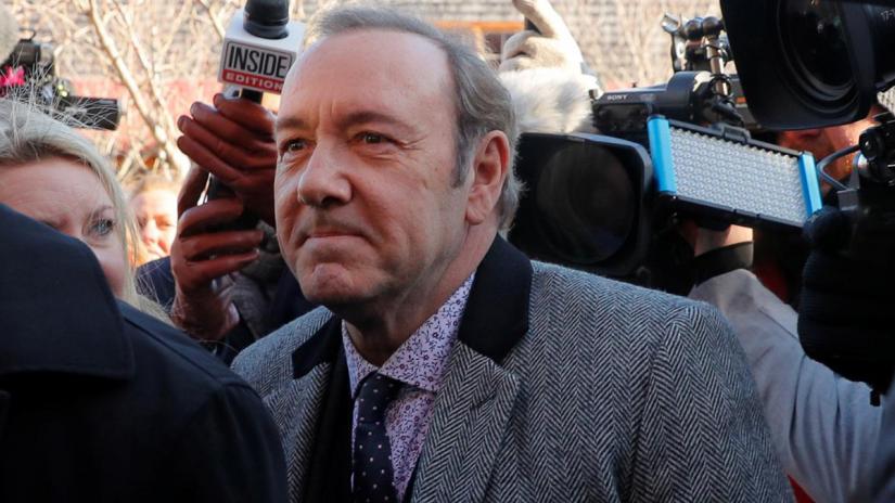 Actor Kevin Spacey arrives to face a sexual assault charge at Nantucket District Court in Nantucket, Massachusetts, U.S., January 7, 2019. REUTERS