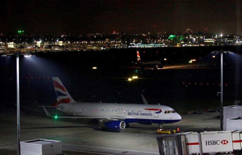 A British Airways aircraft sits on the tarmac at Heathrow Airport in London, Britain January 8, 2019. REUTERS