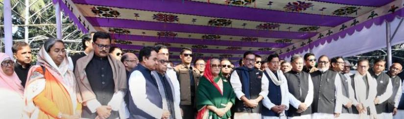Prime Minister Sheikh Hasina and her new cabinet members to pay homage to Bangabandhu at Tungipara in Gopalganj on Wednesday (Jan 9). File Photo