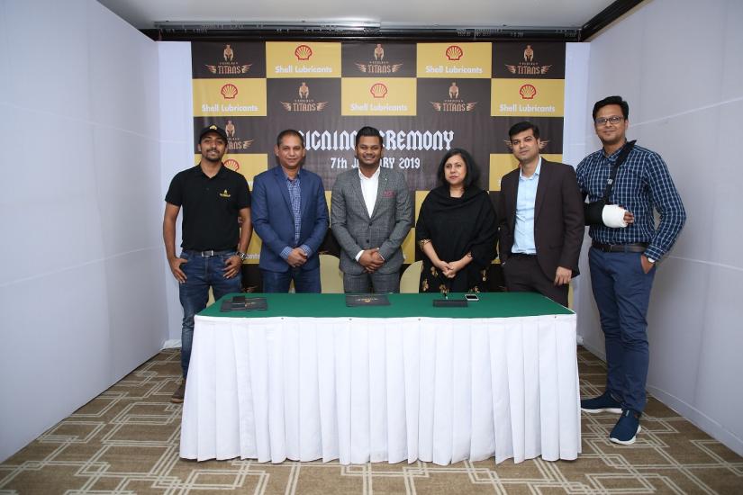 Titans signed a sponsorship deal with Shell Lubricants on Tuesday (Jan 8)
