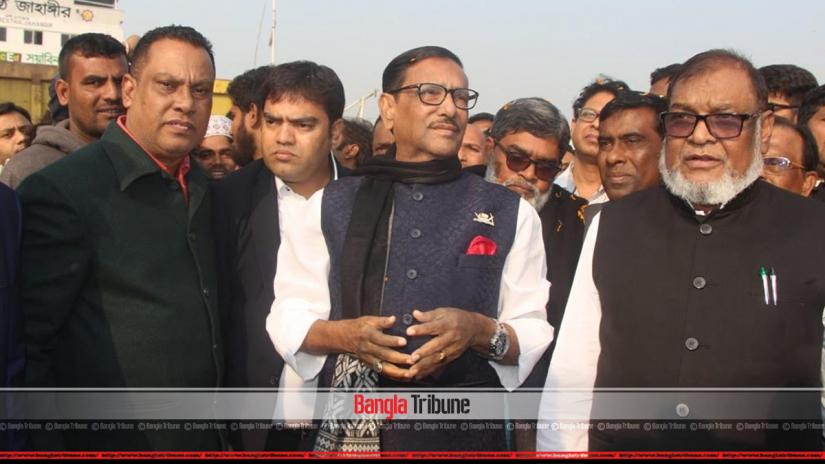 Obaidul Quader spoke with the media on Wednesday (Jan 9) at the Shimulia ferry landing point in Munshiganj during a brief stopover on his way to Gopalganj.