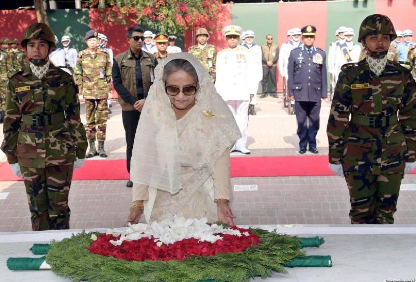 Prime Minister Sheikh Hasina  paid homage to Father of the Nation Bangabandhu Sheikh Mujibur Rahman  by placing a wreath at his shrine at Tungipara in Gopalganj on Wednesday (Jan 9).
