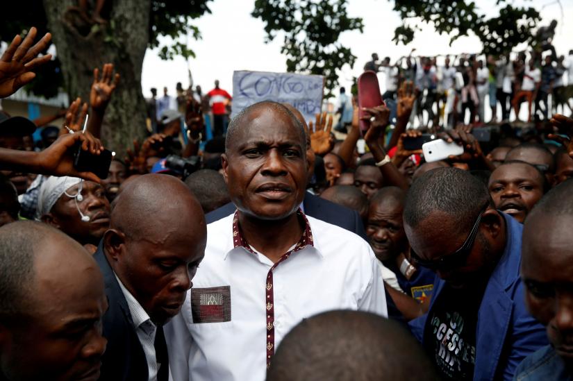Martin Fayulu, runner-up in Democratic Republic of Congo`s presidential election, arrives at a political rally in Kinshasa, Democratic Republic of Congo, January 11, 2019. REUTERS/File Photo