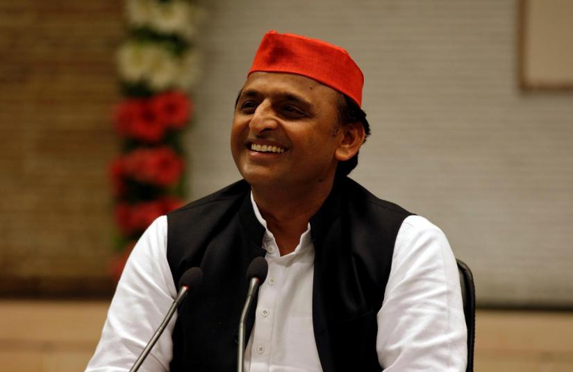 Akhilesh Yadav, Chief Minister of the northern state of Uttar Pradesh and Samajwadi Party (SP) President, addresses a news conference before resigning from his post in Lucknow, India, March 11, 2017. REUTERS/FILE PHOTO