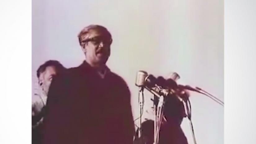 On 10 Jan, 1972, 25 days after Bangladesh gained independence; Bangabandhu Sheikh Mujibur Rahman came back to the country and before coming back, gave a short speech at the Delhi airport.