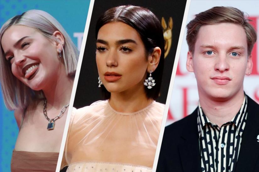 This composite shows BRIT Awards nominees Anne-Marie, Dua Lipa, and George Ezra. Reuters