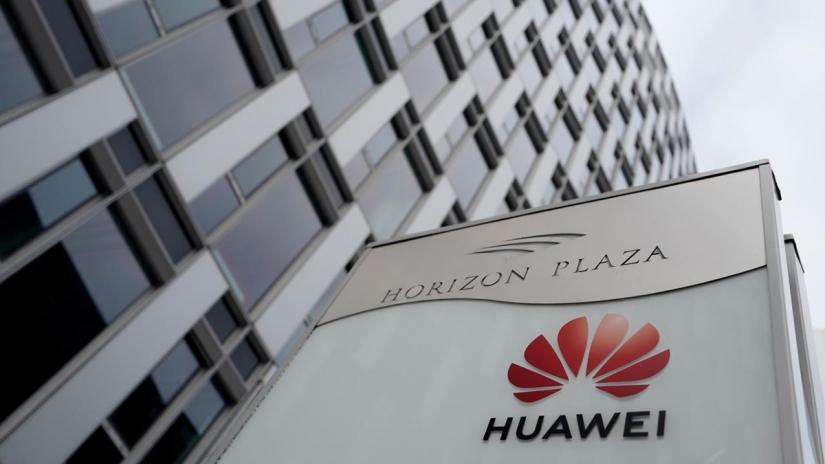 Logo of Huawei is seen in front of the local offices of Huawei in Warsaw, Poland January 11, 2019. REUTERS/File Photo