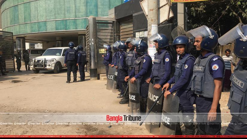 Additional police forces have been deployed in Ashulia on Sunday (Jan 13) to avoid sudden occurrence.