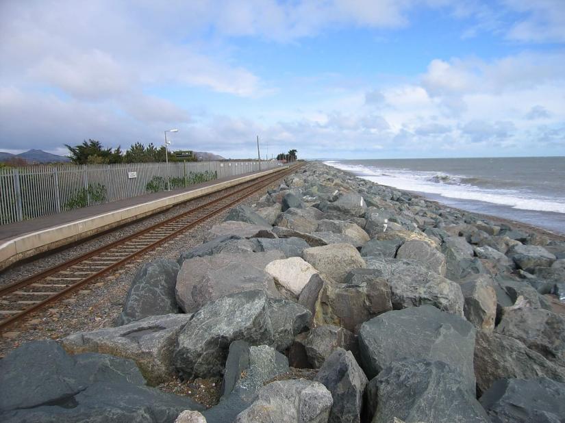 An Irish railway station, built with sea level rise in mind. PHOTO/Wikipedia Commons