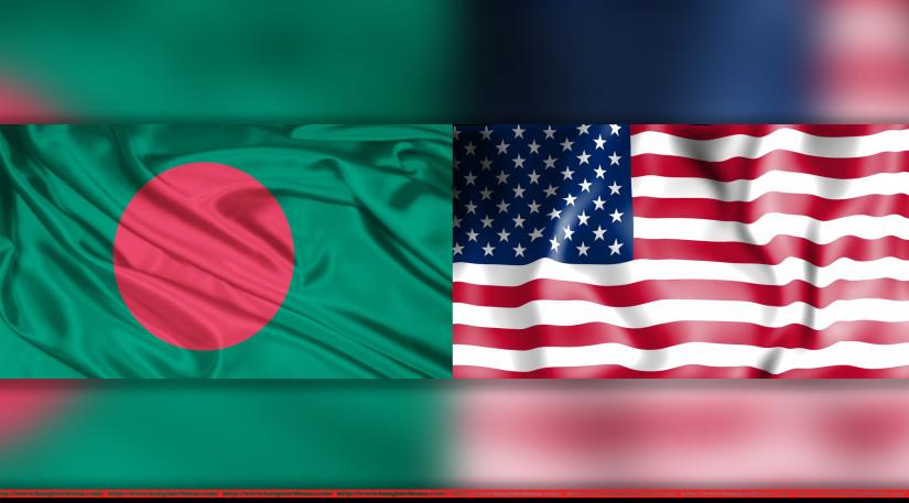 Flags of Bangladesh and United States