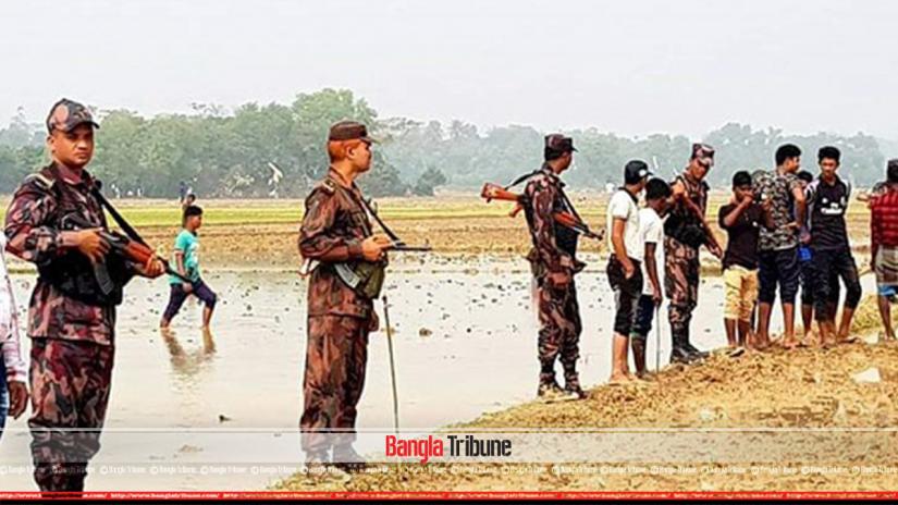 BGB on alert as BSF pushes back Rohingyas living at the no man's land at Brahmanbaria's Kasba border.
