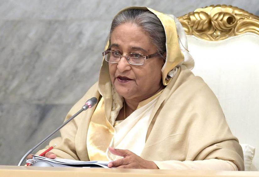 Prime Minister Sheikh Hasina addressing first meeting of the new cabinet on Jan 21. Photo/PID