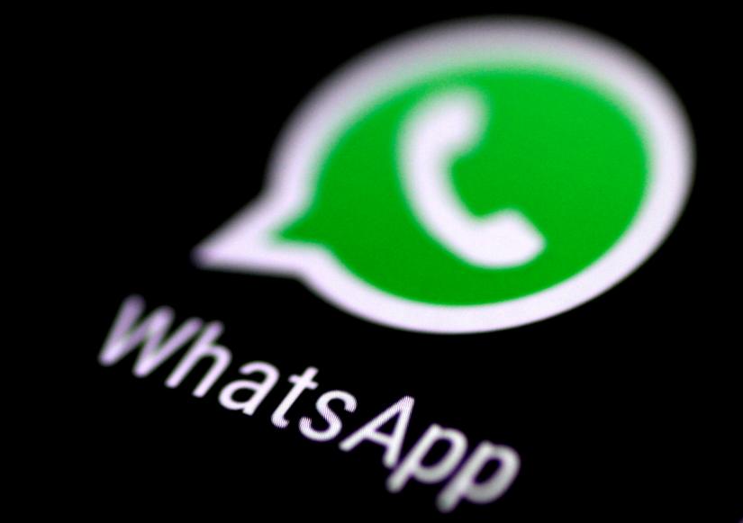 The WhatsApp messaging application is seen on a phone screen August 3, 2017. REUTERS/File Photo