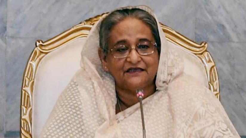 Prime Minister Sheikh Hasina speaks at a view exchange programme with senior officials of the Prime Minister’s Office (PMO) on the first working day of her office on Sunday (Jan 13) at the PMO after her re-election as the premier for the fourth time. File Photo