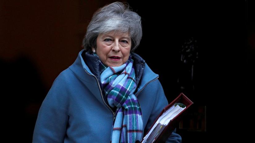Britain`s Prime Minister Theresa May is seen outside Downing Street in London, Britain January 30, 2019. REUTERS/File Photo