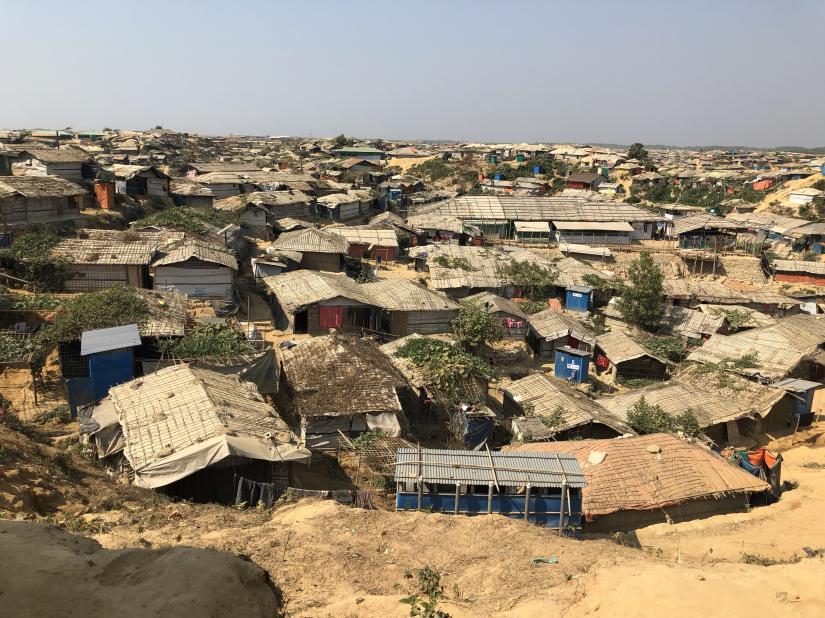 Views of the Rohingya camps south of Cox`s Bazar in southeast Bangladesh that now make up the world`s largest refugee settlement, home to more than 900,000 people. Balukhali camp, Bangladesh, Jan 28,2019. THOMSON REUTERS FOUNDATION/Belinda Goldsmith